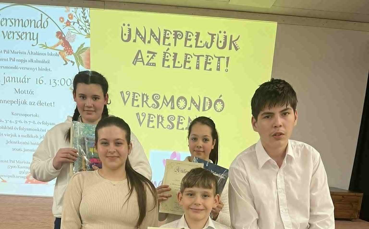 Kiskulcsosiak sikere a városi versmondó versenyen!